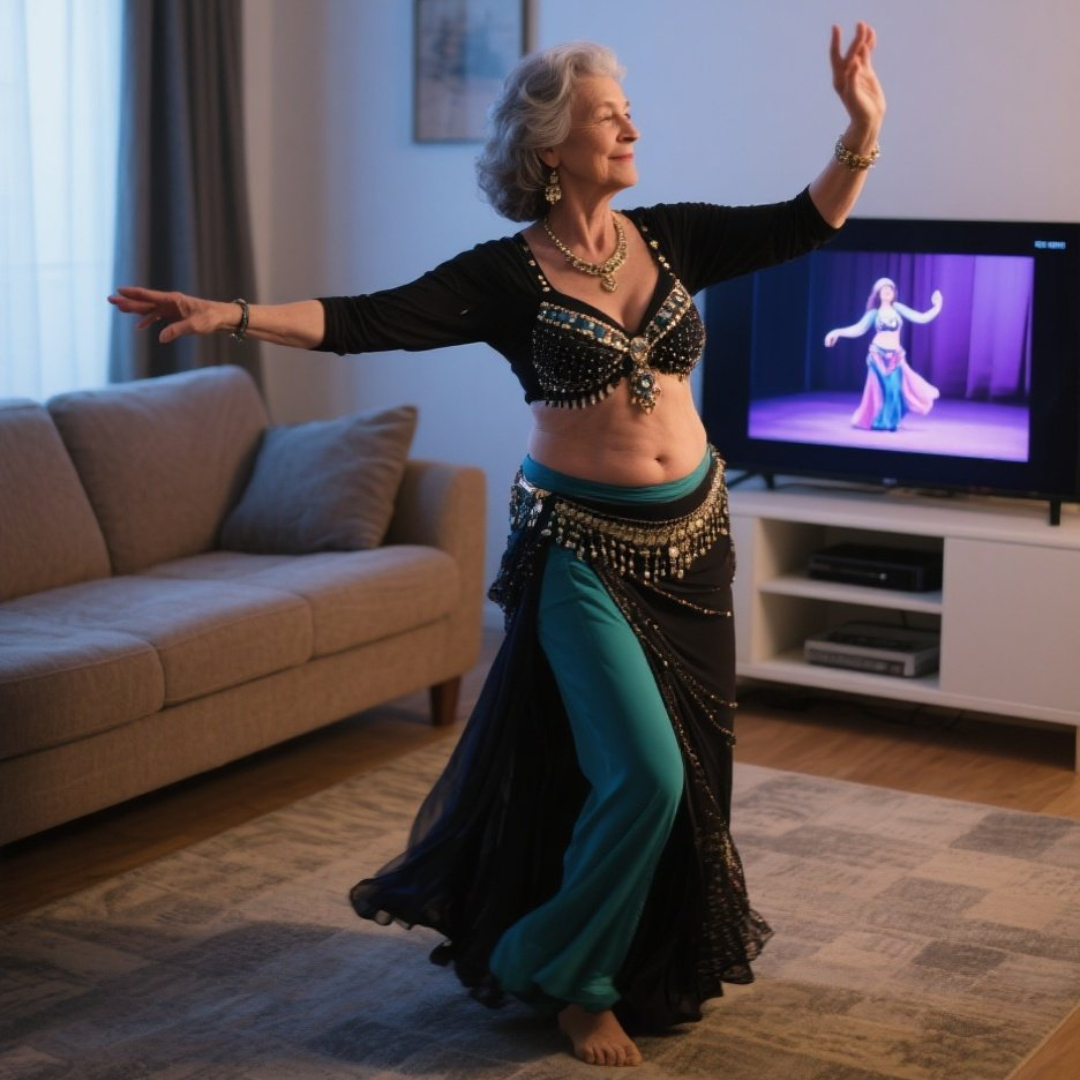 Mulher dançando Dança do Ventre